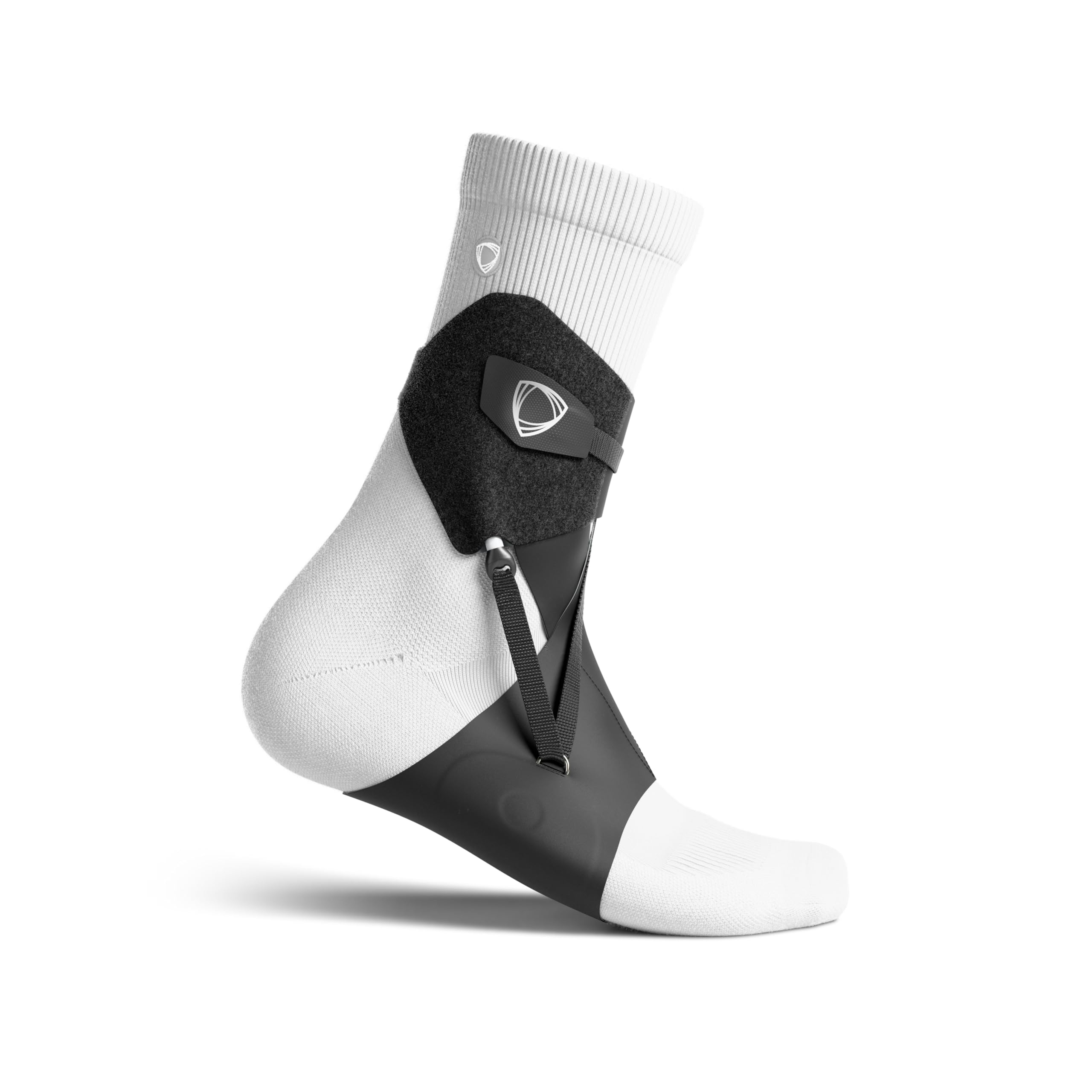 BETTERGUARDS Lite Sprunggelenkbandage – Leichte Sportbandage für Damen & Herren | Stabilisierung für Komfort & Beweglichkeit | Atmungsaktiv & ohne Kompression (Schwarz, L, Links)