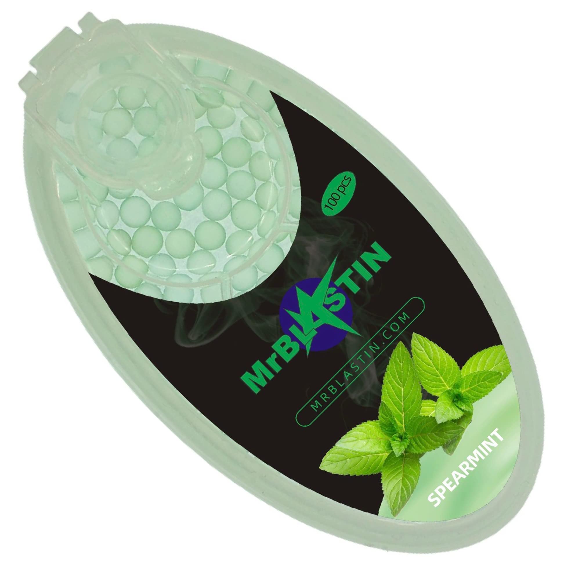 MrBlastin 100 Crushballs for Cigarette Filters Insertion, Many Flavours Available, Menthol Mint Crush Balls, Flavoured Capsules. Click on Inserts Beads (Spearmint)