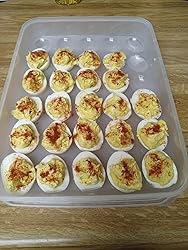 2-Layer Deviled Egg Containers With Lid, 36 Slots Deviled Egg Tray Carrier With Handle And Deviled Egg Injector Piping Tool, Portable Egg Storage - View #10
