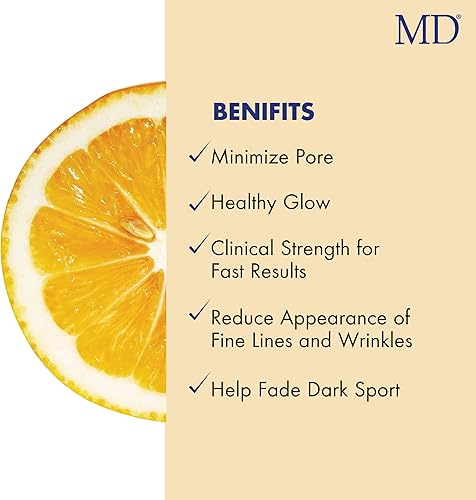 Miniatura 3 de MD Suero facial Factor – Suero facial antienvejecimiento con vitamina C en forma de ácido L-ascórbico para cara y cuerpo – Ideal para líneas finas y