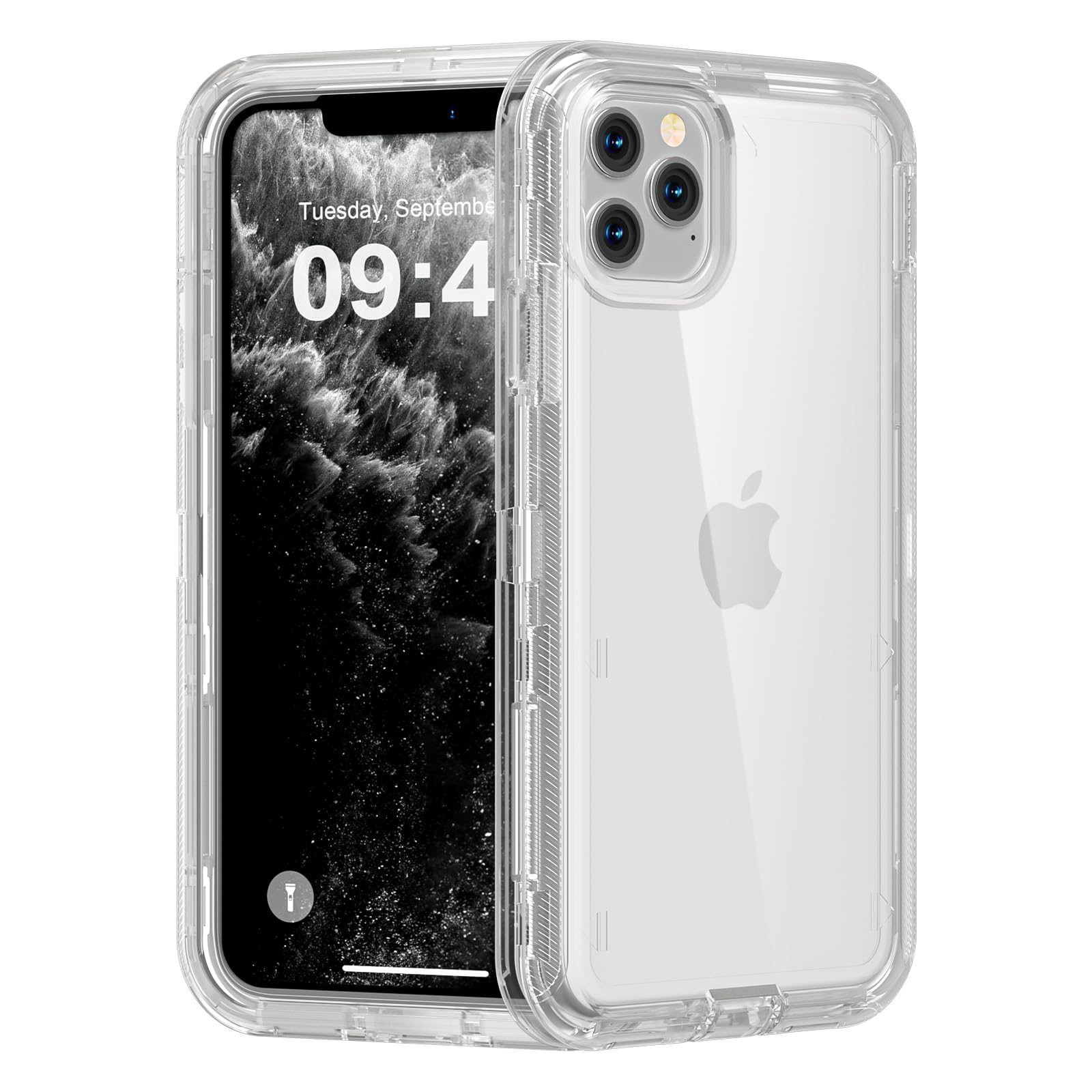 Follaroma for iPhone 11 Pro Max Case, Heavy Duty Shockproof Protection Phone Cases, Anti-Drop, Dual Layer Transparent Protective Cover Compatible with