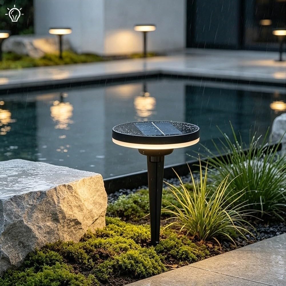 Solar Jardín para acero Inoxidable IP65 Impermeable Solar Jardín