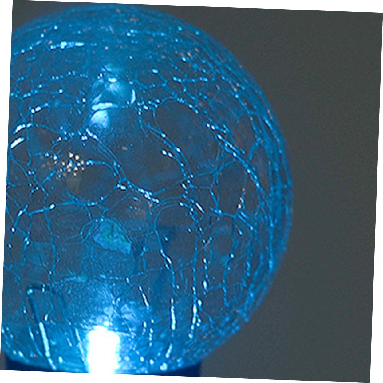 Lampe de Jardin Solaire Boule en Verre LED Couleur Halloween