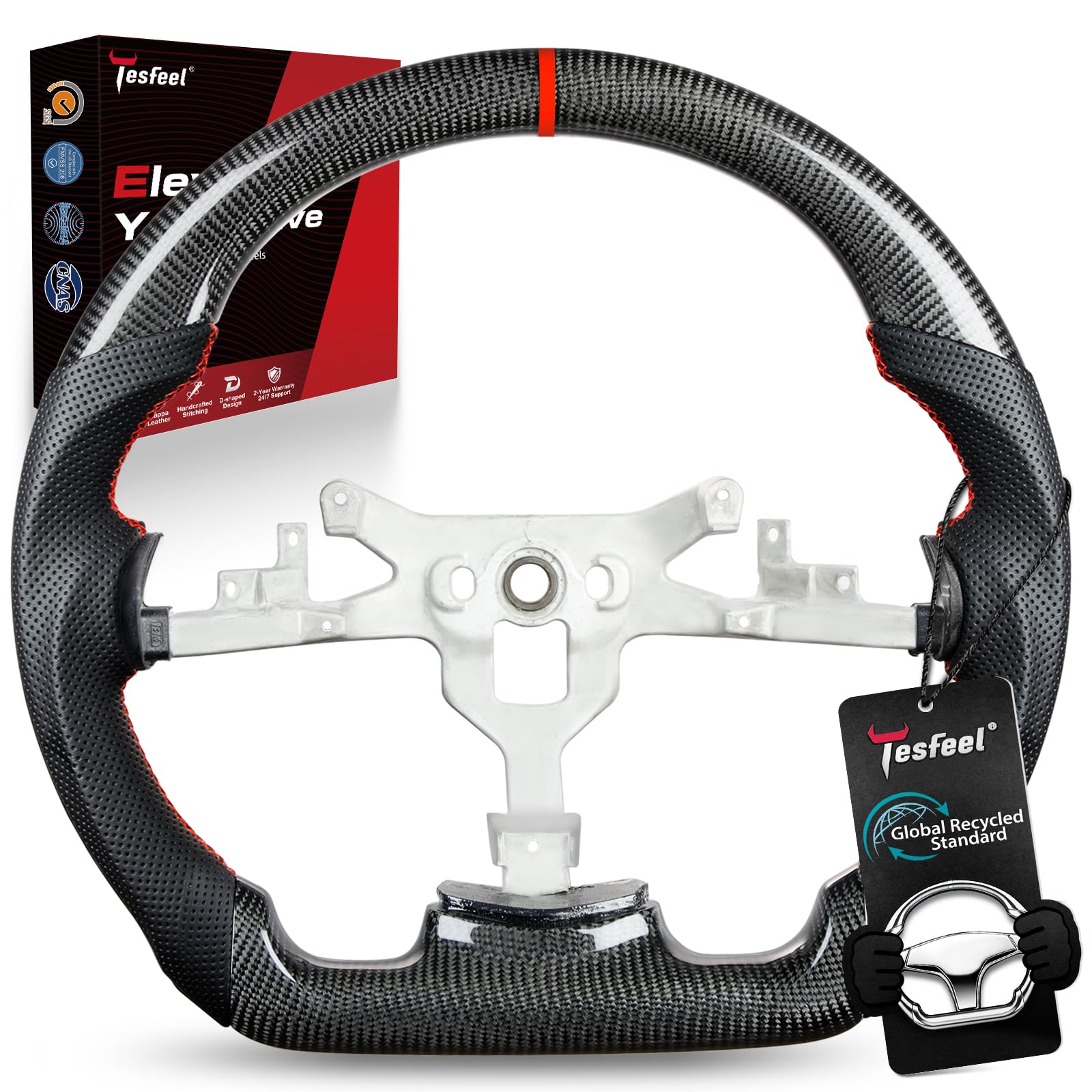 Amazon.com: TESFEEL Steering Wheel for Chevy Corvette C6 2006-2011 