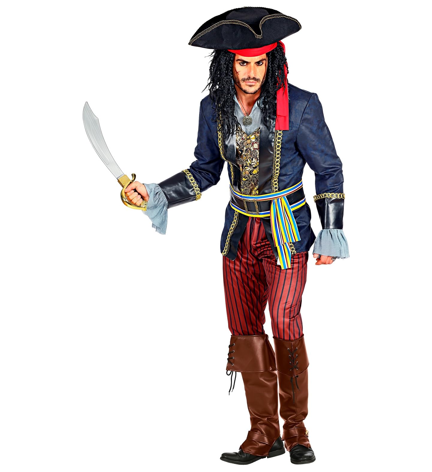 Stiefelstulpen, braun in Einheitsgröße, Zubehör für Kostüme, Pirat, Musketier, Mittelalter