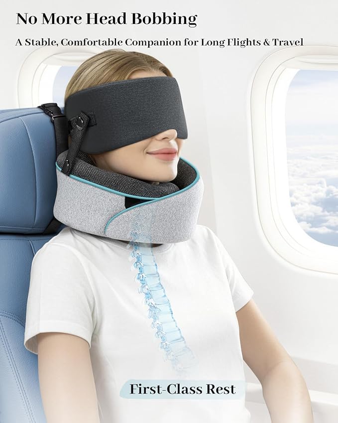 Almohada de Viaje Viscoelástica Ligera con Estuche miniatura 3