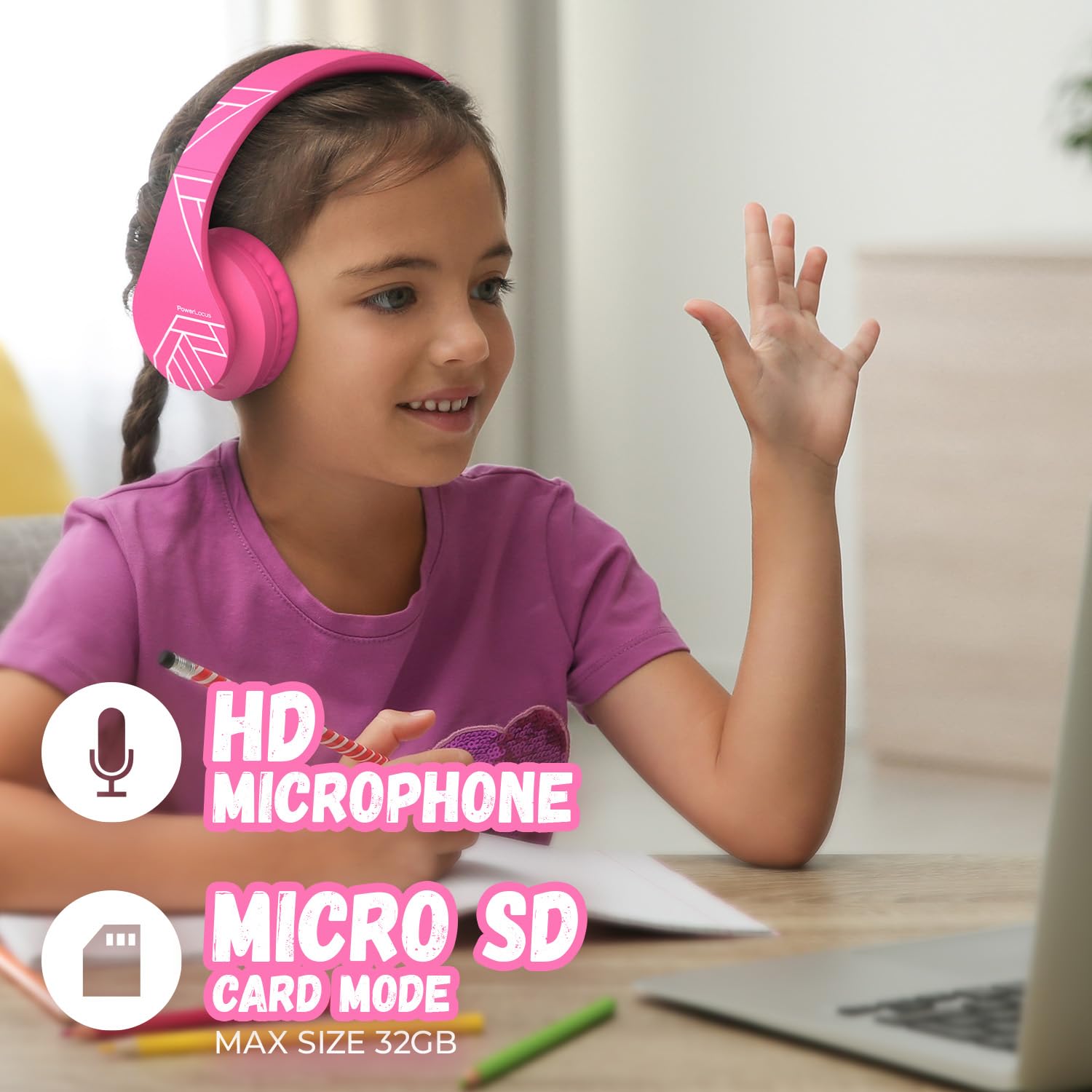 PowerLocus Cuffie Bluetooth Senza Fili,