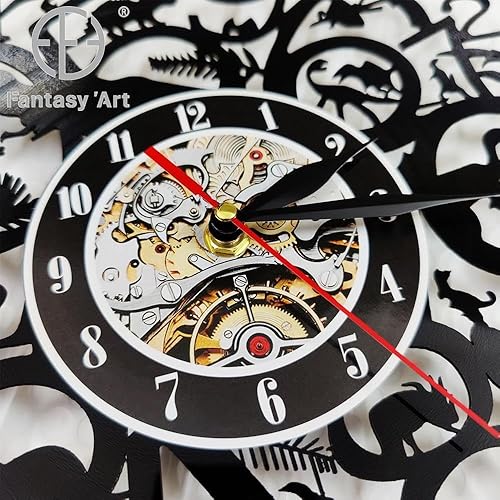 Miniatura 2 de Fotografía Disco de vinilo Reloj de pared Decoración del hogar Obturador Lente Cámara de película Digital Retro Sesión de fotos Arte Fotógrafo Reloj