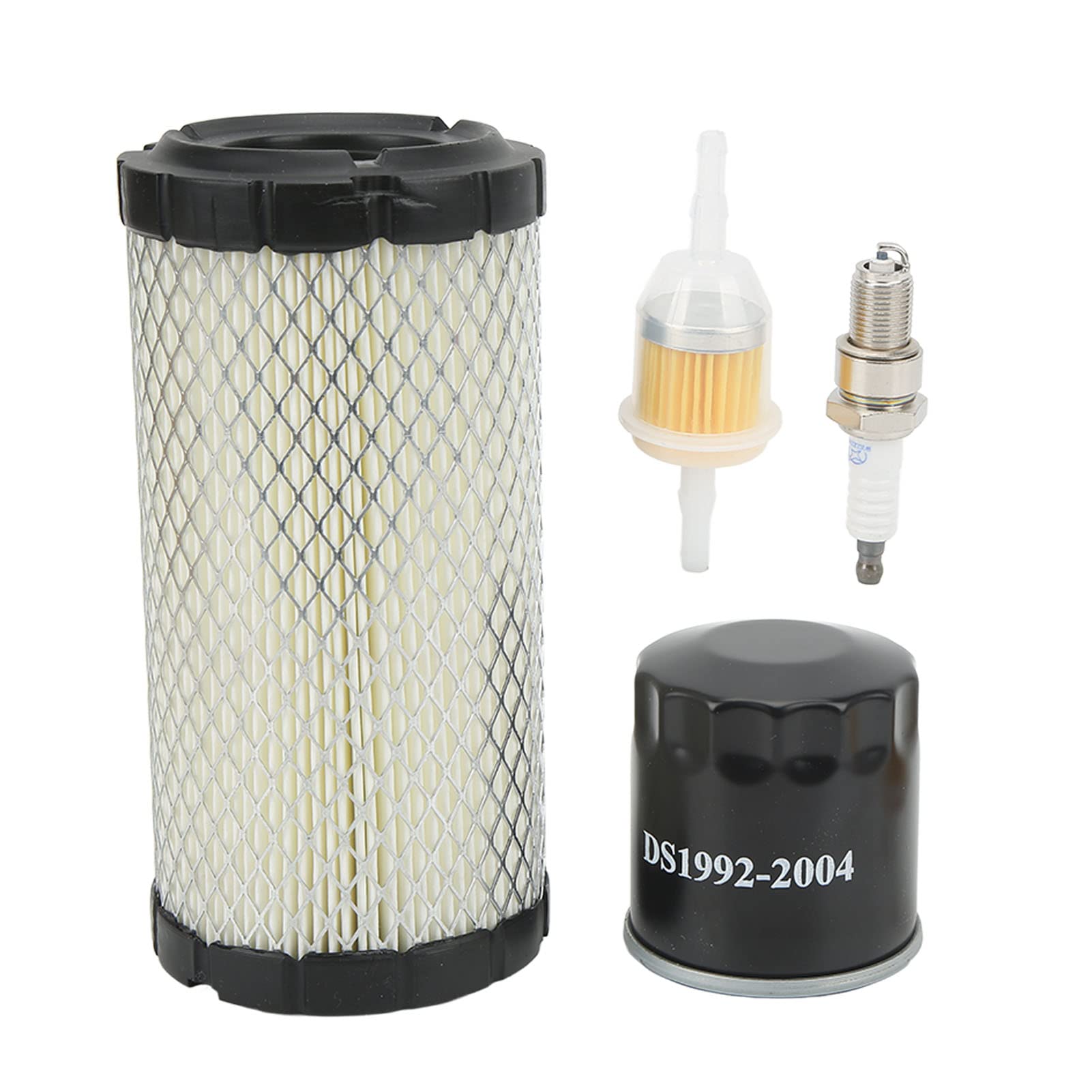 Club Car Tune Up Kit, Club Car Air Filter Element Fuel and Oil Filter Spark Plug Set 28463G01 Replacement for EZGO RXV 2008‑up Gas