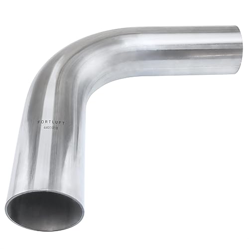 Miniatura 8 de Fortluft Tubo de escape universal curvo y codo, de acero inoxidable, eje posterior con derivación, 2.50 pulgadas63.5 mm