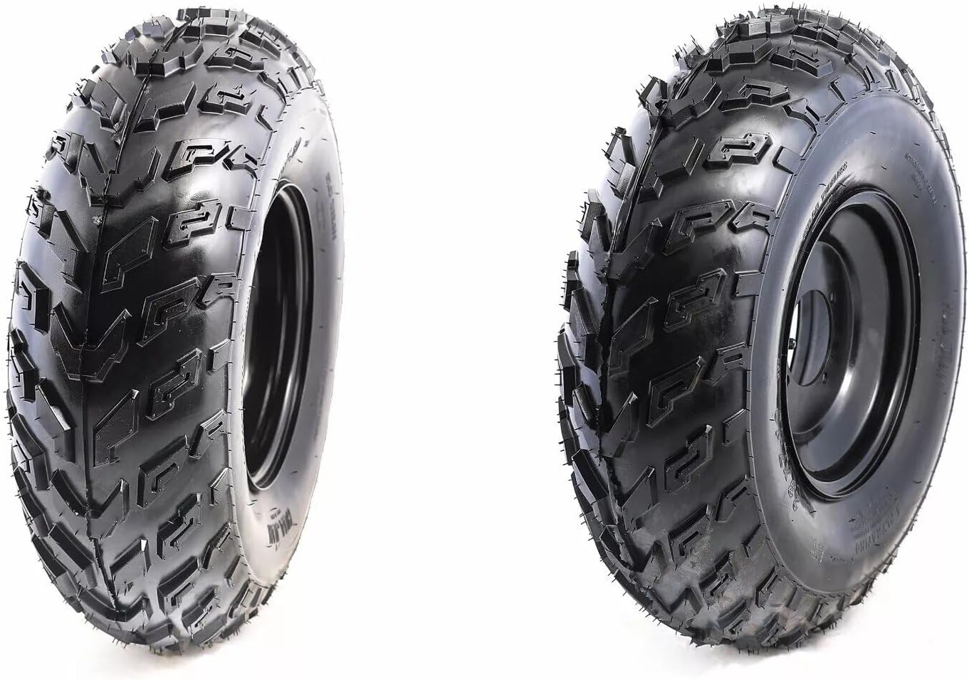 Set of 2 Wheels 23x7-10 23x7x10 ATV Tire Rim + Front Hub Spindle Kit Go kart Ride on Mower ATV