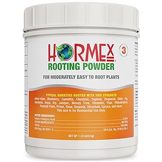 Hormex Rooting Powder #3 (0.30 IBA) - Fast-Acting Rooting Hormone for Co...