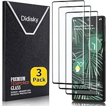 Didisky 3 Pack Screen Protector for Google Pixel 6 Pro Tempered Glass Film, Anti Scratch,3D Curved Full Coverage,9H,Easy to Install,Bubble Free