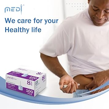 Medt Fine Insulin Pen Needles 31G 8mm - 48 Boxes of 100 Ct Bulk