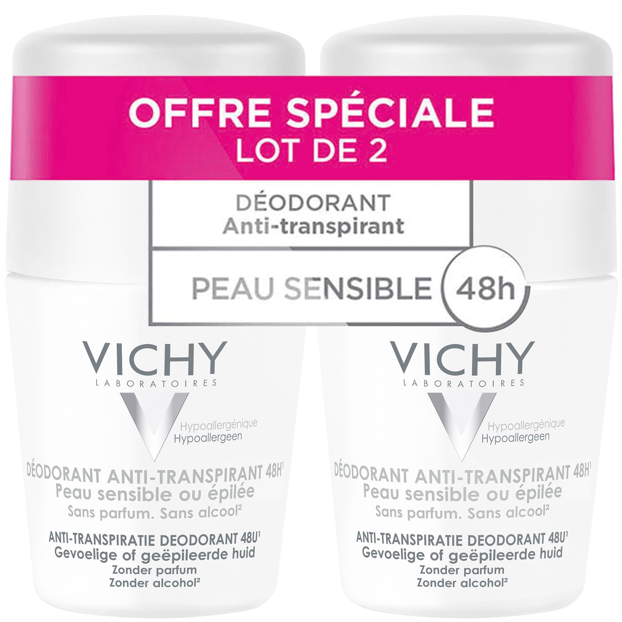 VICHY Dezodorant w kulce 48 h antyperspirant 2 x 50 ml
