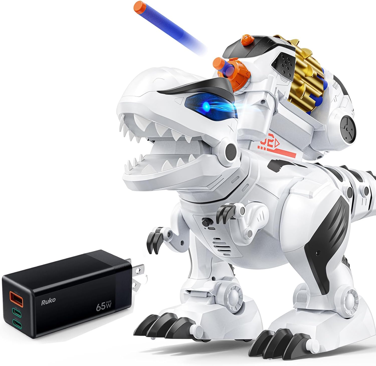 Ruko PD65W USB C Charger and 8809 RC Dinosaur Toys