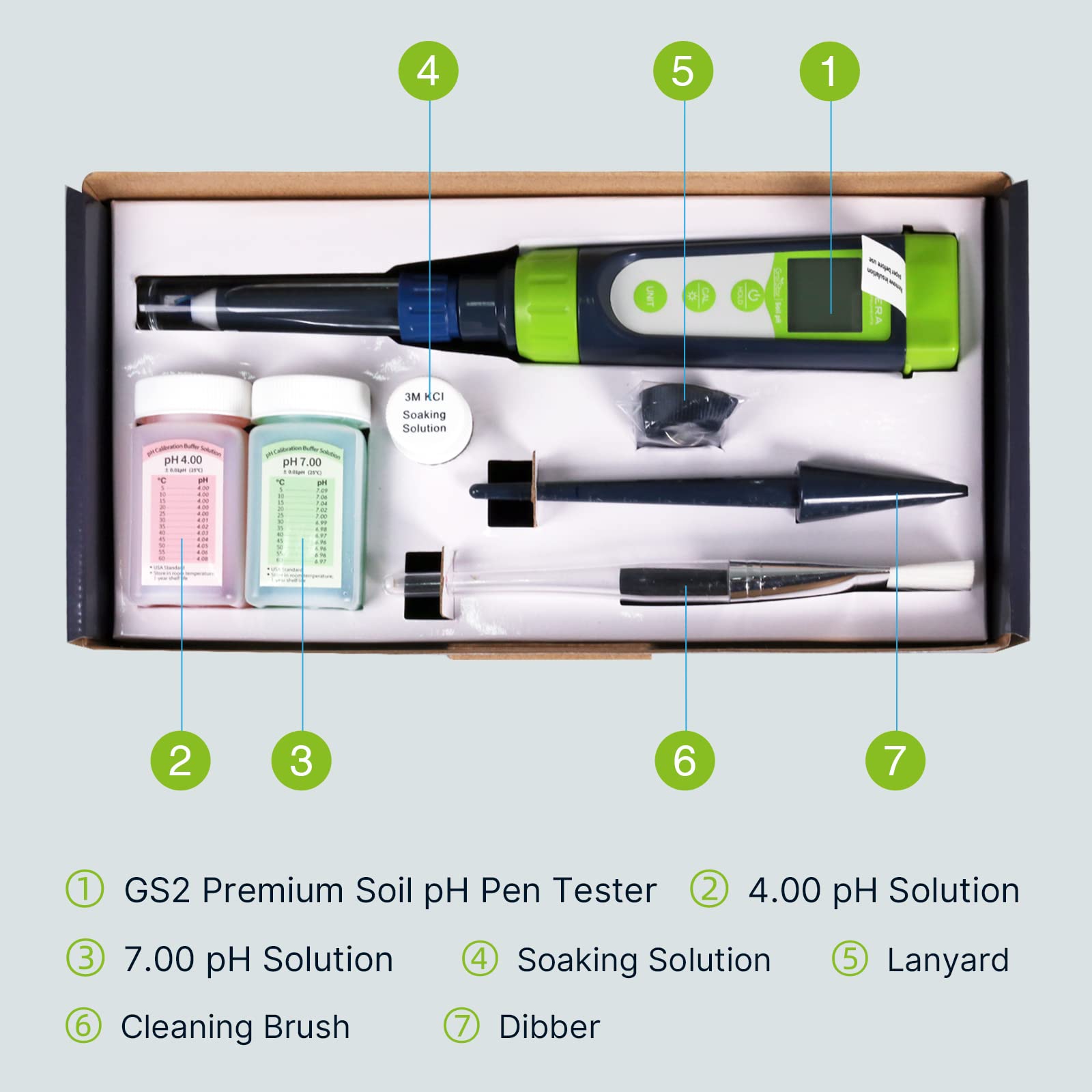 Apera GroStar Series GS2 Soil pH Pen Tester Kit (Gen II) for