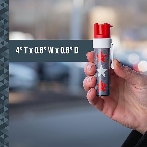 Miniatura 10 de SABRE - Kit de autodefensa con espray de pimienta roja y pistola aturdidora con linterna 25 ráfagas rango de 10 pies 3 metros descarga dolorosa 120