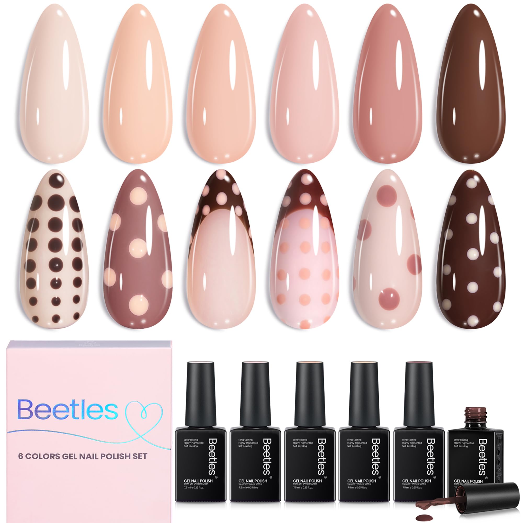 Beetles Nude Gel 6-Piece Set