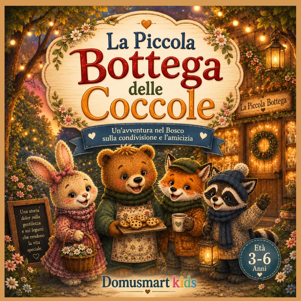 La Piccola Bottega delle Coccole Storia della Buonanotte Montessori per Bambini 3-6 Anni: Un’Avventura Dolce nel Bosco sull’Amicizia, la Gentilezza e ... Animali del Bosco (Il Bosco delle Coccole)