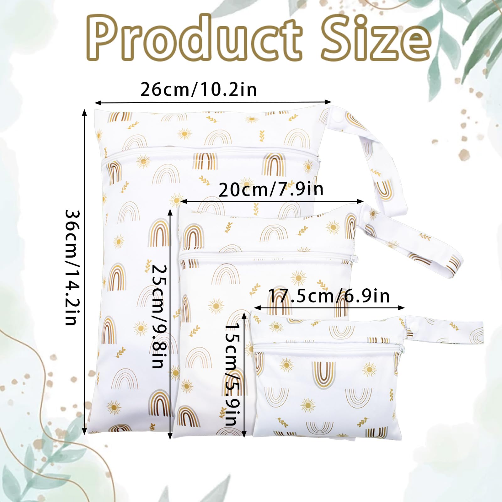 Lufdegim 3 Pcs Wet Bag - Image 2