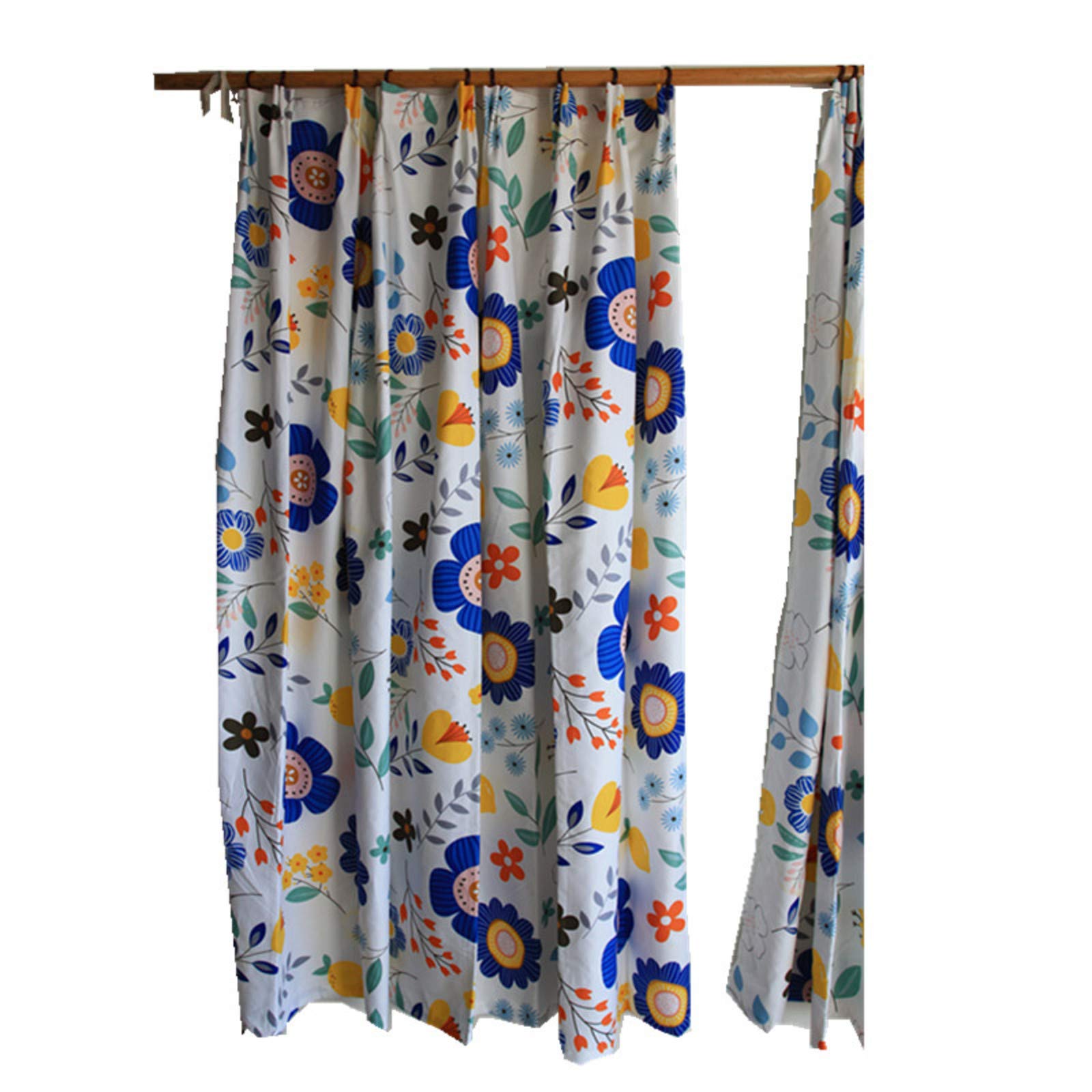 Rideau moitié cuisine style rural coton imprimé fleurs pour fenêtre 230x180
