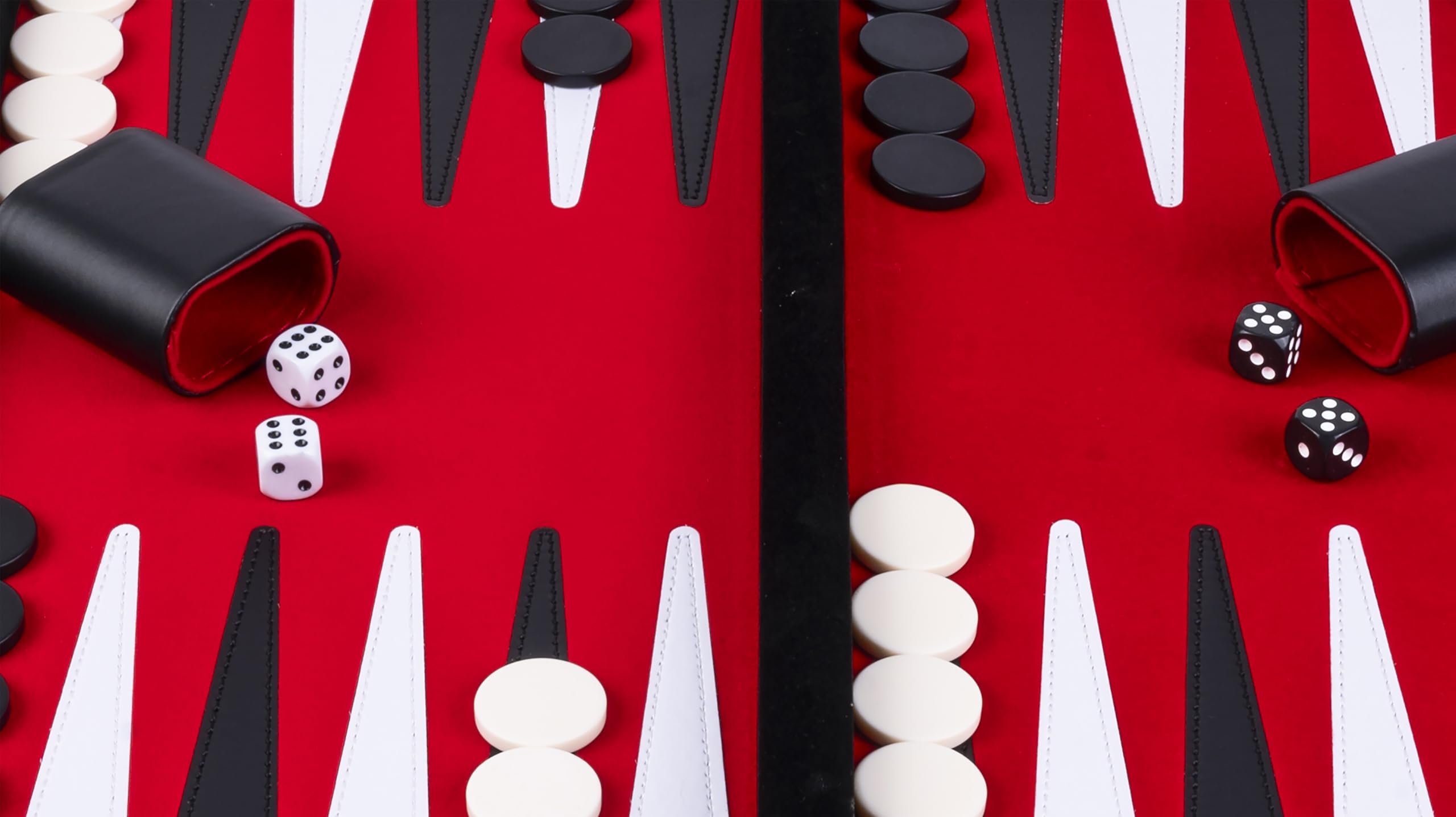 Engelhart – 250519 – Backgammon 18” – czerwono-czarny – plansza pikowana – czarne etui – gra strategiczna – od 6 lat