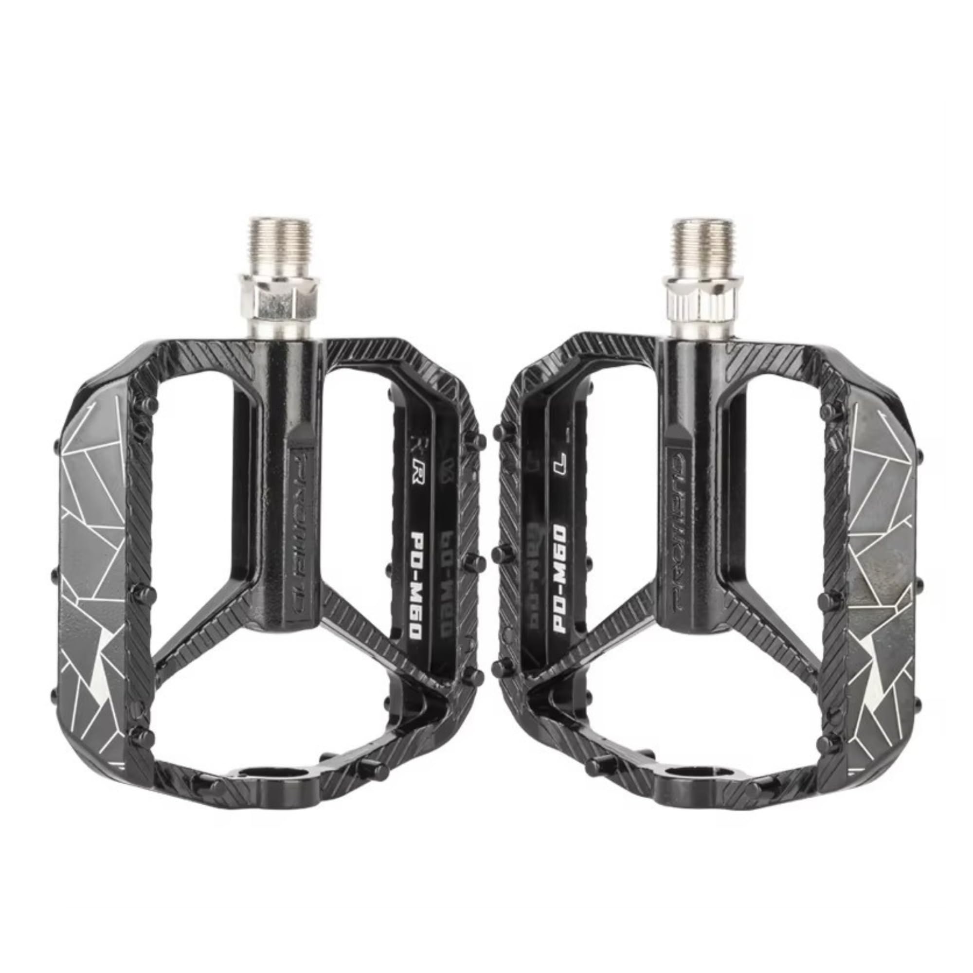 Yellowfin Ultralight Aluminium Alloy Mountain Bike Pedals with 3 Sealed Bearings, Anti-Slip Platform, Lightweight 157g MTB Bicycle Pedal Set, Durable Flat Pedals for MTB, Road, Hybrid & City Bikes-M60-image-28