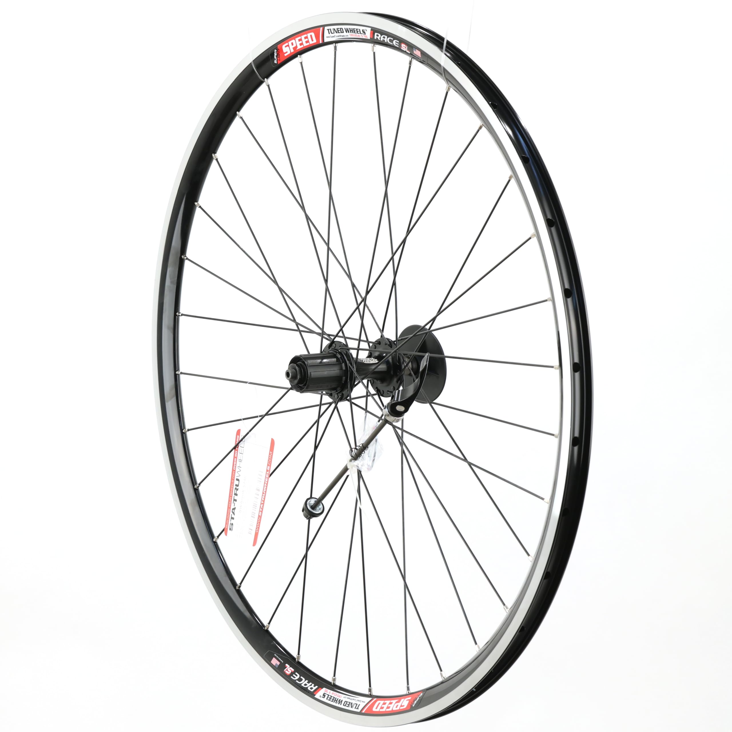 Sta Tru RWAEROKS22K Rear AERO/2400 9 Speed Wheels, 20mm, Black