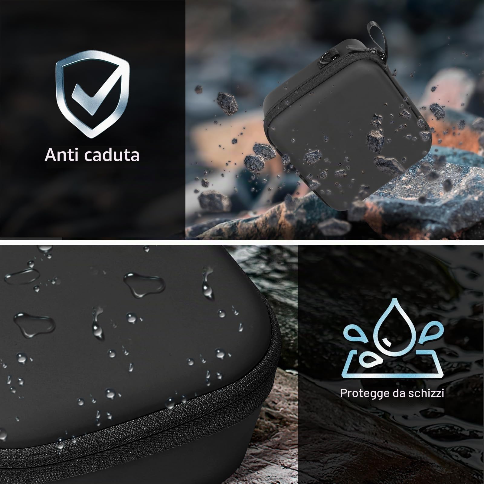 FPVtosky, borsa per Neo 2, borsa portatile in PU per accessori della drone DJI Neo 2 [Solo borsa]