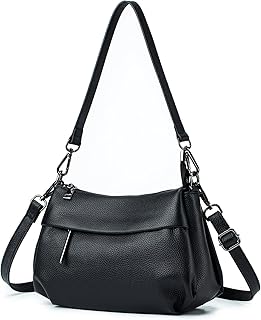 [MFFOR] ショルダーバッグ 本革 レディース 2way 斜め掛けバッグ ハンドバッグ 斜めがけ 肩がけ 手提げ ファスナーポケット付き 軽量 小さめ おしゃれ 大容量 柔らかい シンプル カジュアル 手持ち 人気 通勤