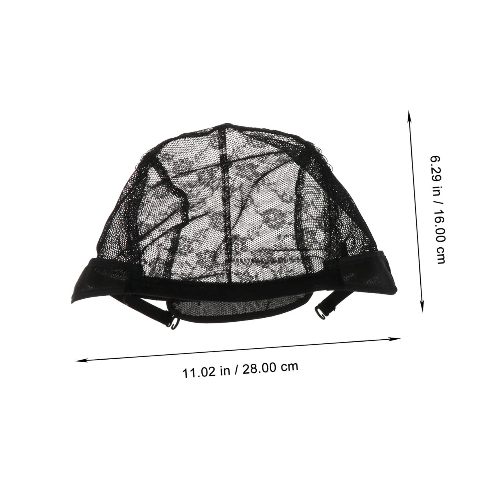 FOMIYES 12 Piezas Gorro De Peluca De Encaje Pelucas Trenzadas Disfraz De Cabeza Calva Gorra De Peluca De Cúpula De Malla Redecilla Para Peluca Elasticidad Red De Pesca Tela Perder