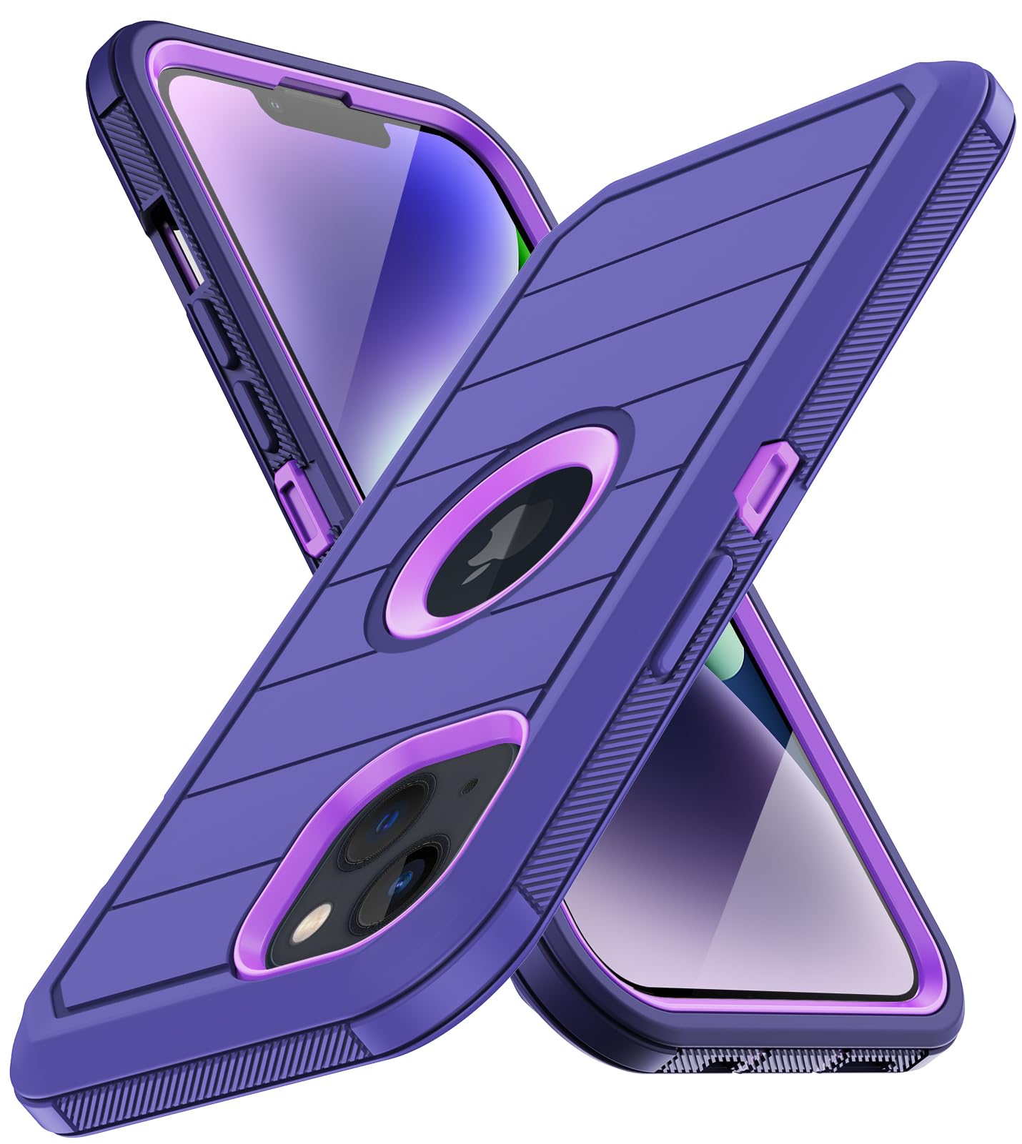 Aimoll-88for iPhone 14 Case, iPhone 13 Case, [with Built-in Screen Protector] [Military Grade Drop Protection] Full Body Cover Shockproof Protective Phone Case for Apple iPhone 14/13