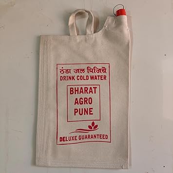 Bharat Agro Canvas Cold Water Bag 5 LTR I for Picnic, Tour, Journey, Outdoor Hiking Camping/Water Cooling Bag
