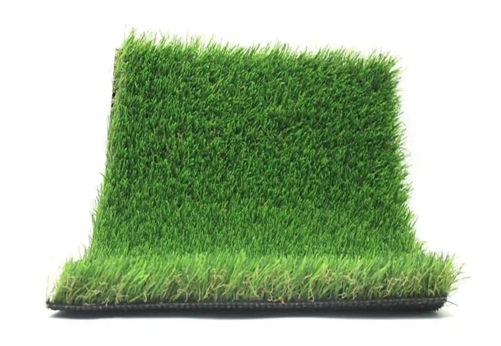 Tappeto Verde da Esterno Tappeto erboso Artificiale Spesso e Realistico 5FTX10FT (50 Piedi Quadrati) - Tappetino in Erba Sintetica for Giardini Interni ed Esterni