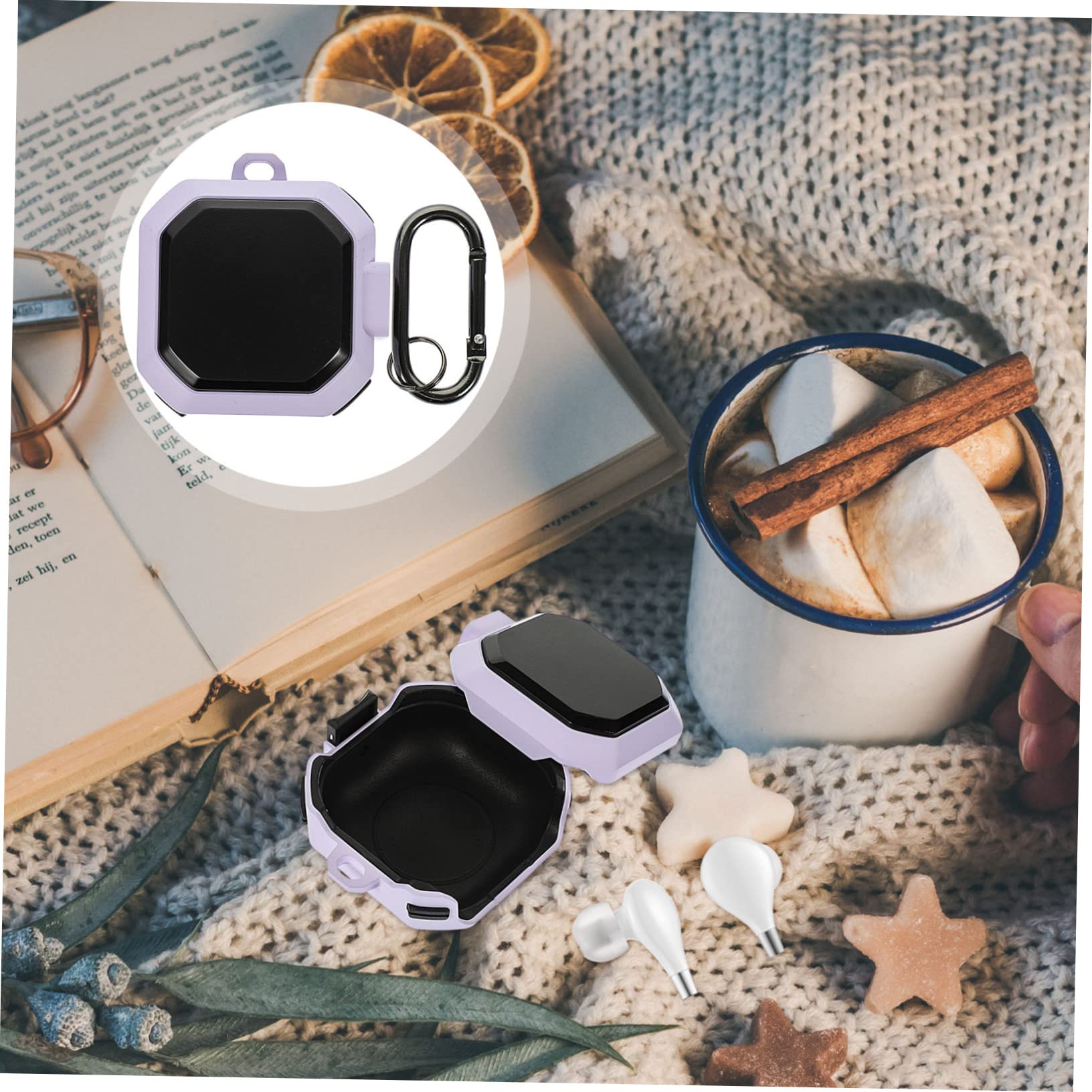 Angoily 5 Juegos Caja de Auriculares Protector Auriculares Estuche Auriculares Cubierta para Auricular Auriculares Casos Funda Protectora para Auriculares portátiles Bien TPU
