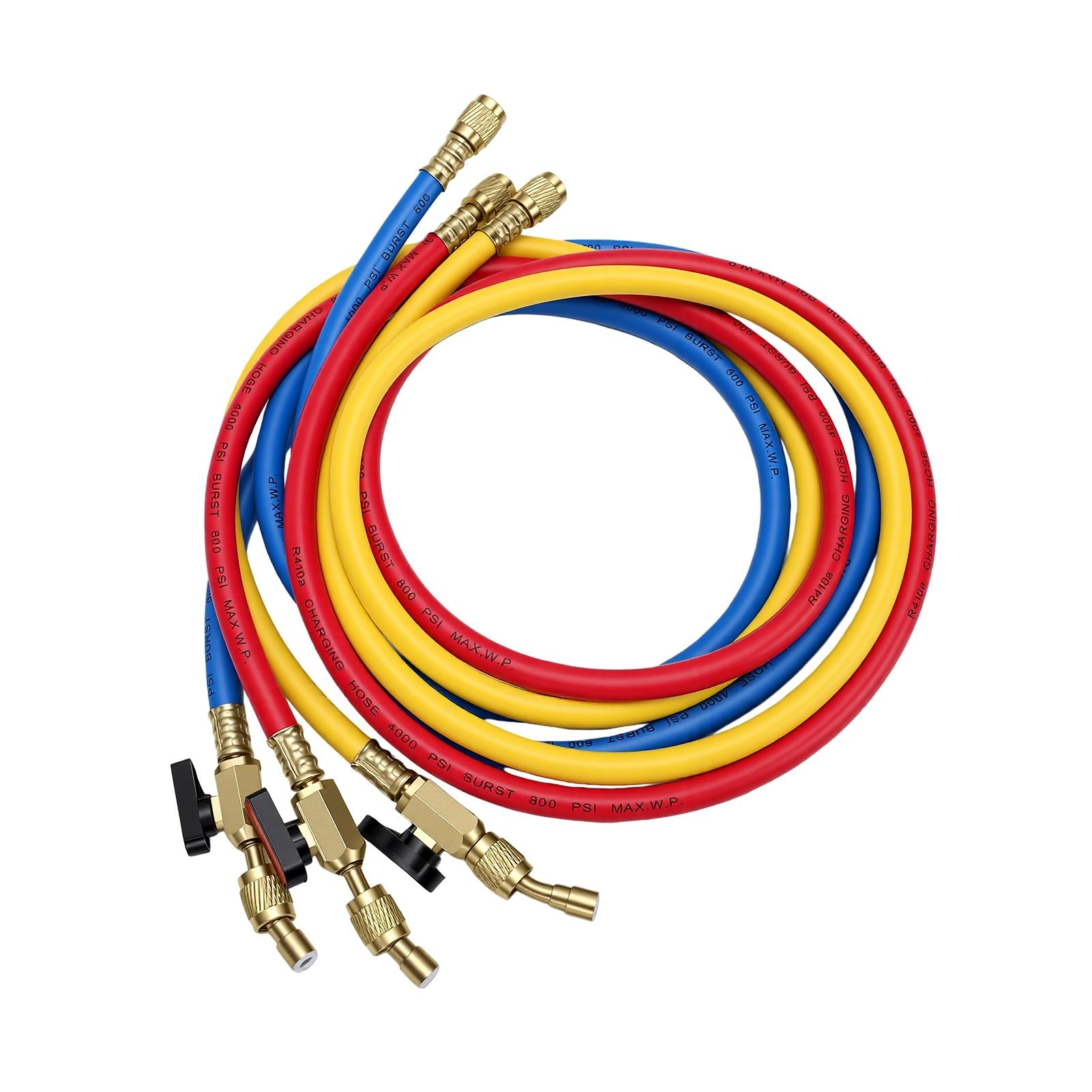 Kit de Tuyau de Jauge de Collecteur AC 1/4 Po SAE 5 Pieds avec