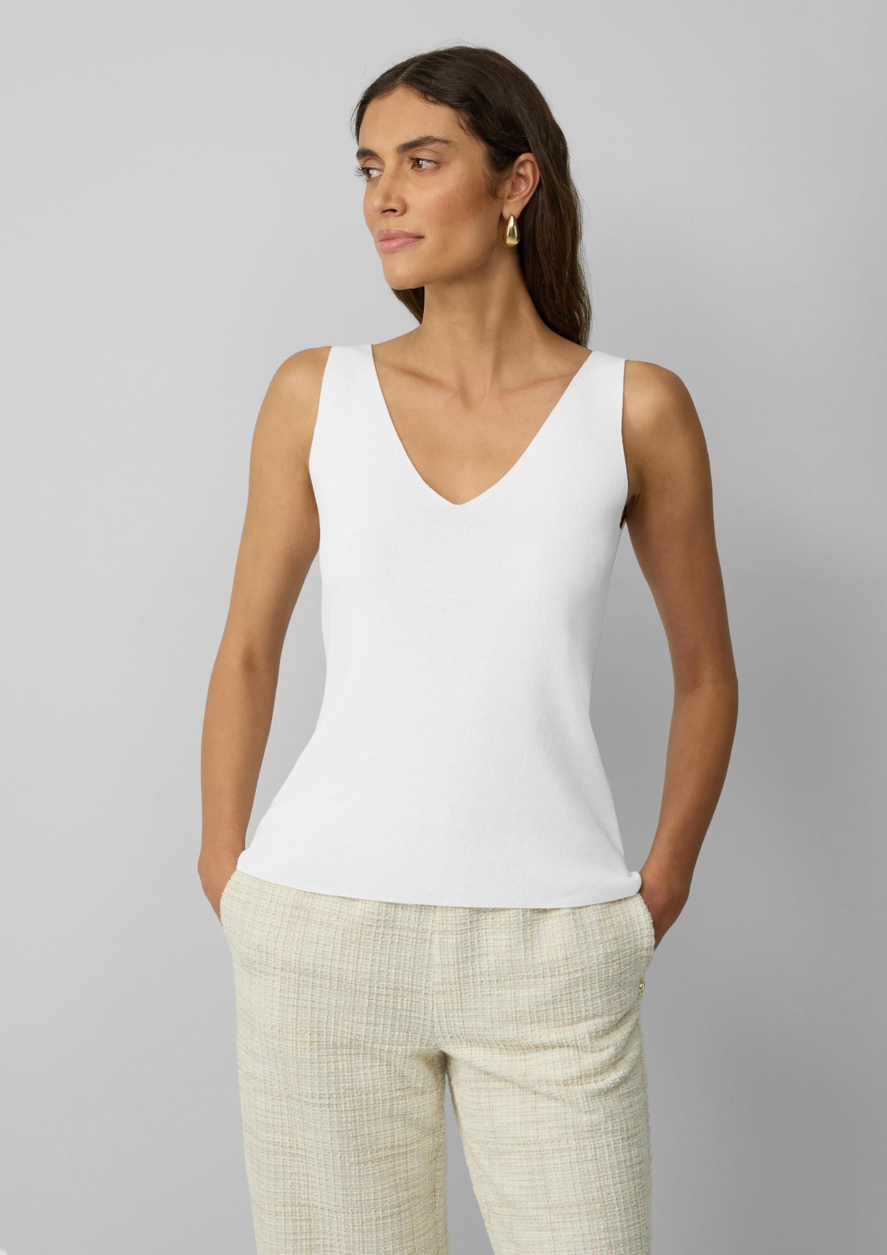 s.Oliver Schwarz Label Strickpullunder