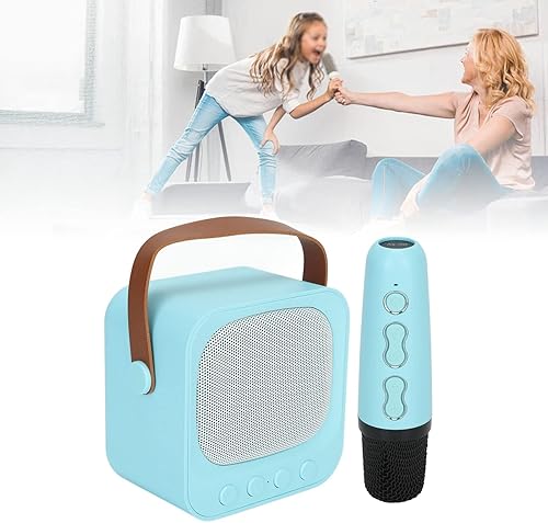 Miniatura 3 de YYQTGG Bluetooth Speaker Wireless Microphone, Rechargeable Karaoke Machine for Outdoor(Blue)