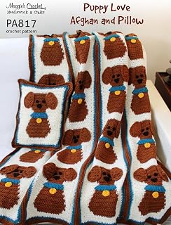 Crochet Pattern Puppy Love Afghan PA817-R