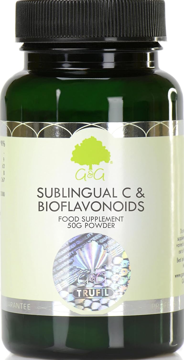 G&G Vitamins Sublingual Vitamin C & Bioflavonoids 50g Powder Easy