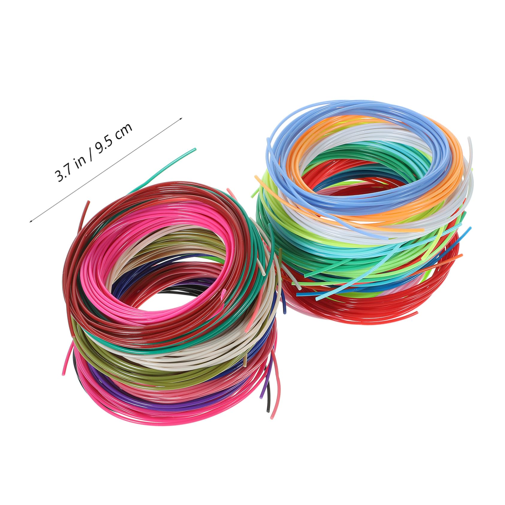 Cabilock 5 Rollos consumibles de impresión 3d material de impresora 3d suministros de impresión 3d accesorio de impresora 3d accesorio de impresión material de impresión de la impresora PCL