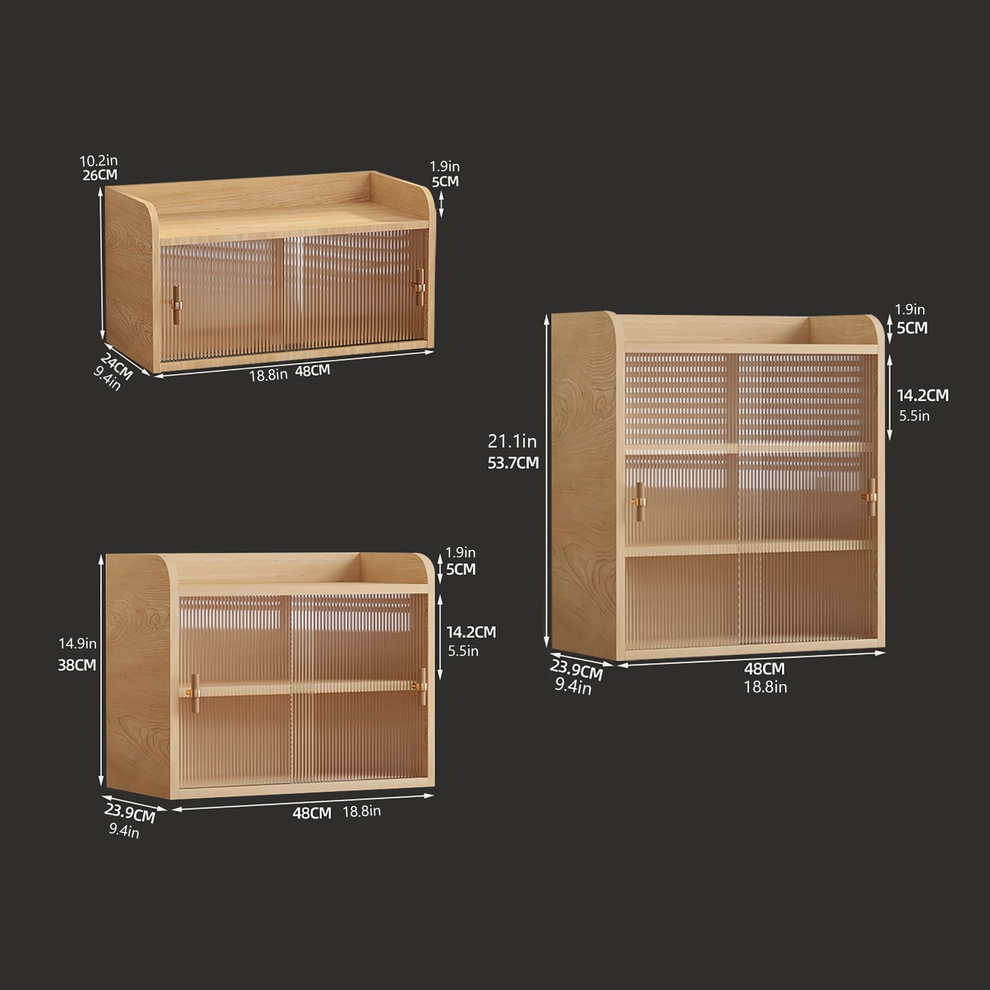 Boekenkast met kast Double Layer Desktop Bookshelf Office Wood vertoningsplank Desktop Organizer Office opslag Rack Countertop Boekenkast Office Supplies Multifunctionele displayplank