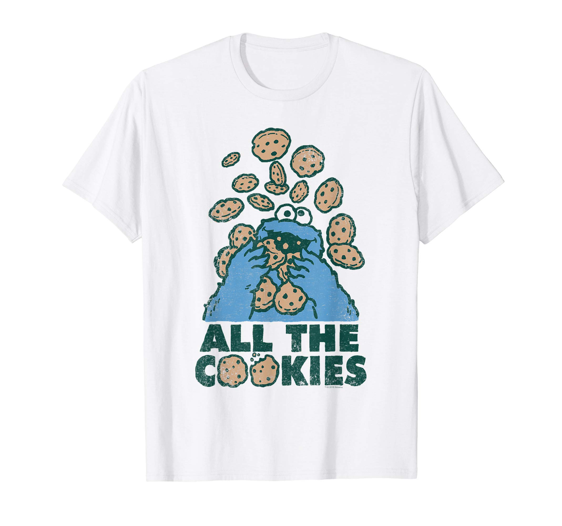 Sesame StreetCookie Monster All the Cookies T-ShirtOEKO-TEX STANDARD 100