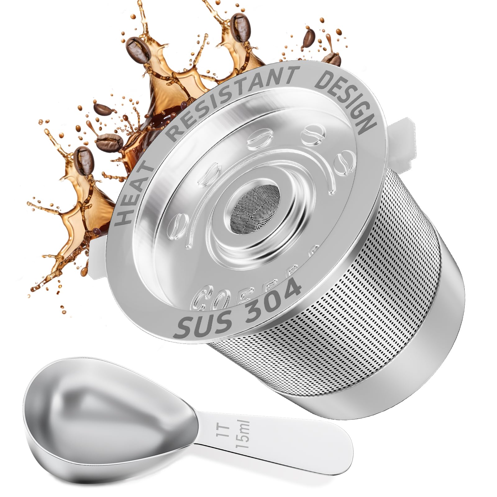 NESSUS 1 Pack Reusable K Cup for Keurig 1.0