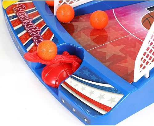 Miniatura 5 de Merchant Ambassador Retro Arcade Electronic Baloncesto - Juego de mesa, marcador eléctrico, efectos de sonido, 2 jugadores, a partir de 6 años