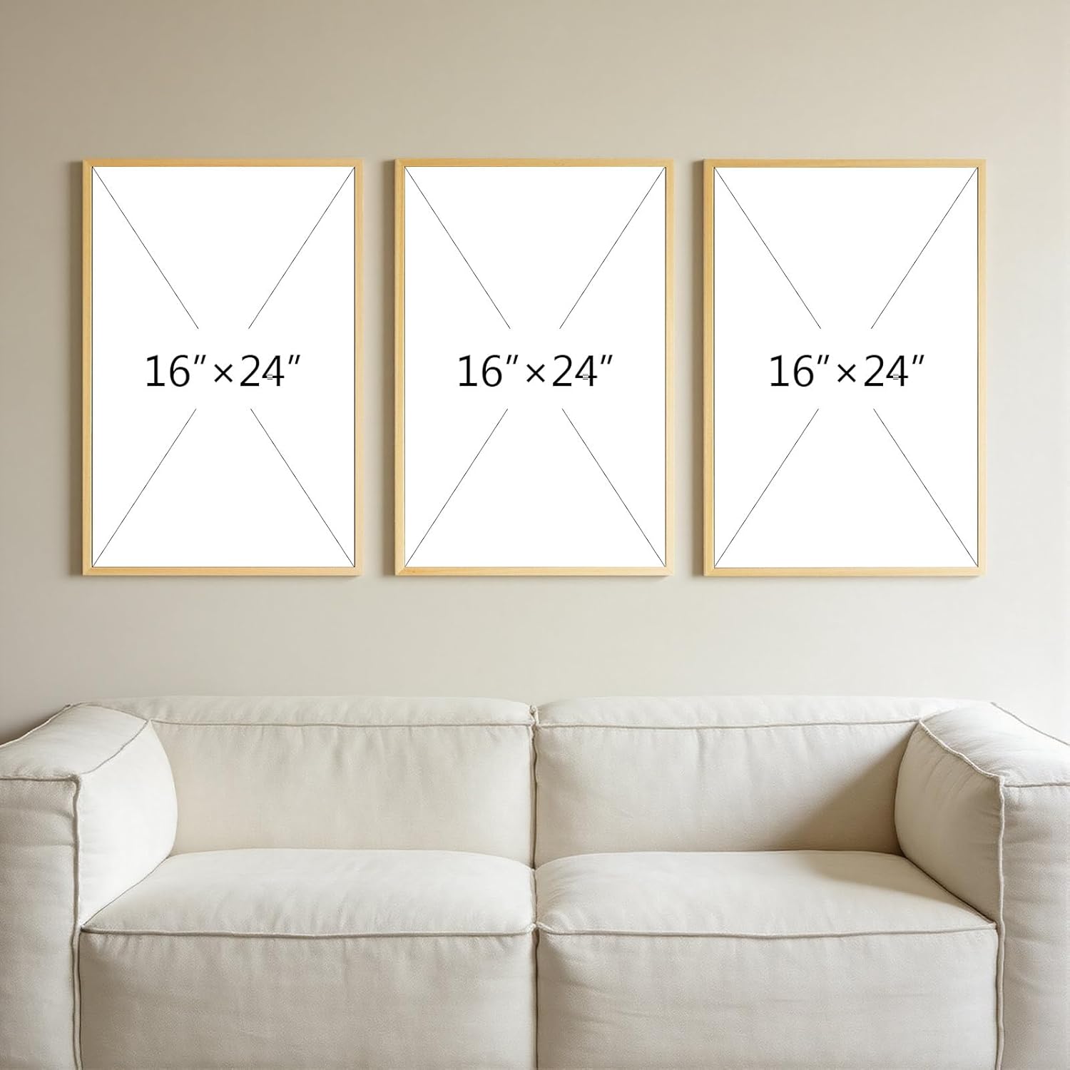 Thalasse 3D Textured Framed Abstract Wall Art Bedroom, 3 Piece Neutral Dot Matrix Curve Tactile Rope String Art Matte Sandstone Artwork, Boho Minimalist Nordic Pictures for Nursery Home Decor 16x24 In