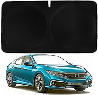 Vista 13 de Parasol para parabrisas BMW X2 (2018-2023), certificado 99.87% UVB y 99% de protección solar UVA. Cubierta opaca de doble capa galardonada, parasol