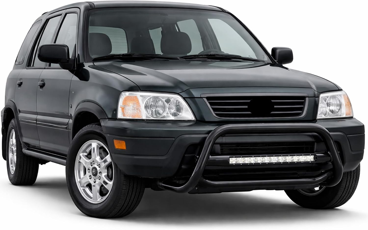 Black Horse MAX Beacon Bull Bar No Skid Plate Black Compatible with 1997-2001 Honda CR-V-MAB-HOB3501B