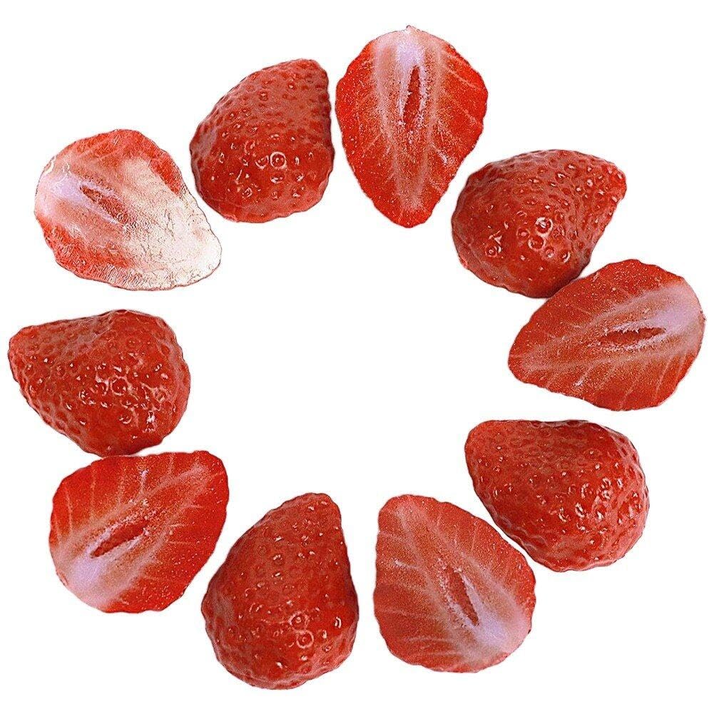 Amazon.co.jp: イチゴモデル リアル 果物 偽物 半分 イチゴ